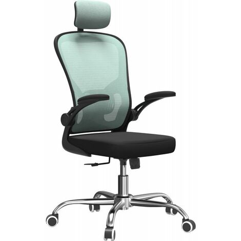 JEANA - Fauteuil de bureau ergonomique - Hauteur ajustable - Avec accoudoirs - Chaise de bureau pivotante