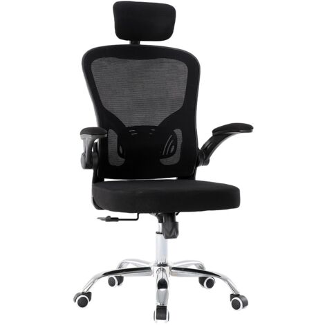 JEANA - Sedia da ufficio ergonomica - Regolabile in altezza - Con braccioli - Sedia da ufficio girevole