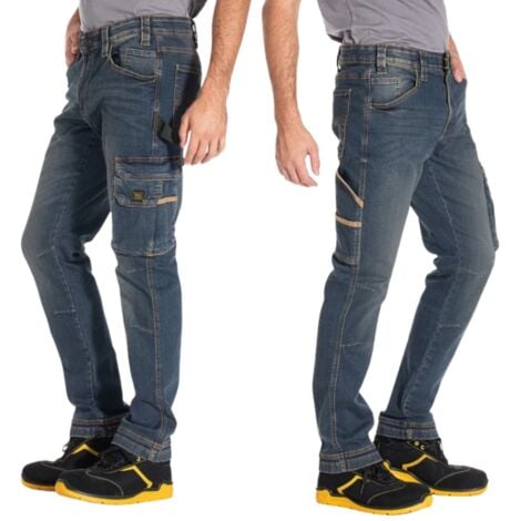 Jeans da Lavoro Elasticizzato Rica Lewis Jobdy Dirty Washed 46