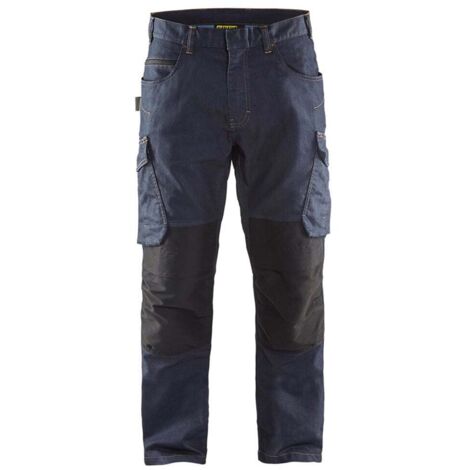 Jeans da lavoro stretch 2D 1497 - Marine/Nero 3XL - FR(54) - SE(C60) - Standard