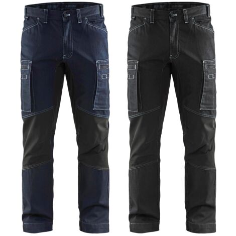 Jeans de trabajo Blaklader 1459 Service Stretch Denim - 46 (EU) - Azul marino