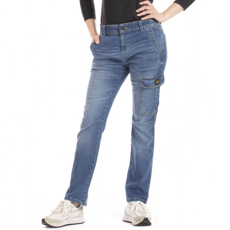 RICA LEWIS Jeans de Travail Multipoches Stretch pour Femme Bleu BETTY - Taille: 44
