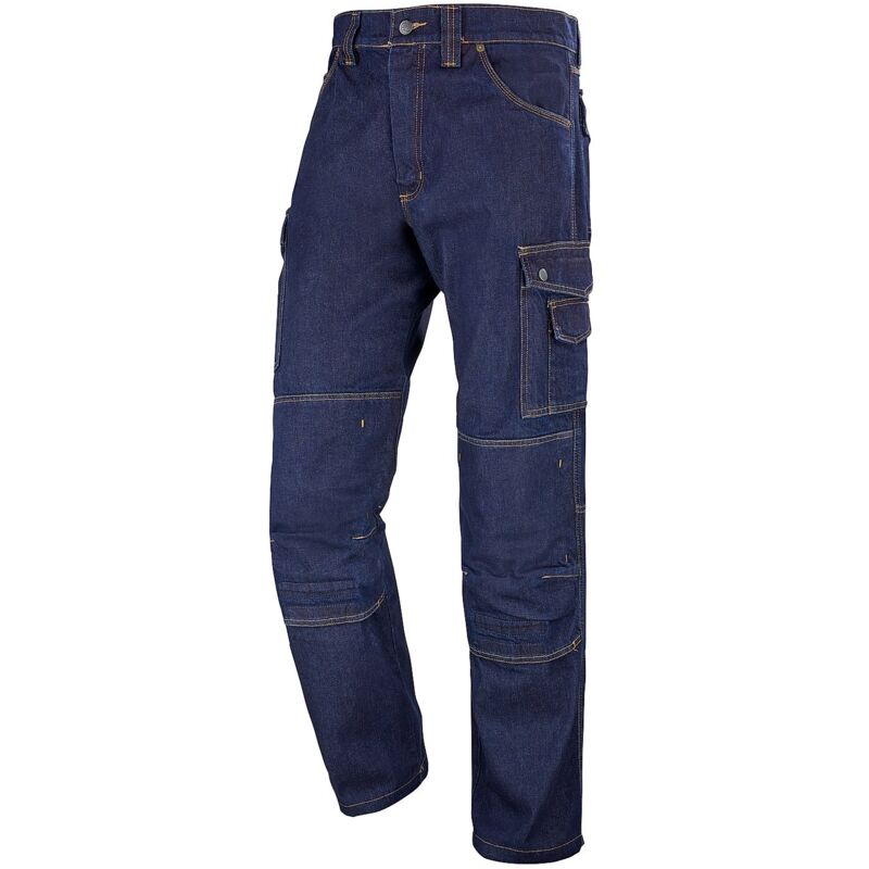 Cepovett - jean's multipoches genouilleres craft worker denim bleu jean
