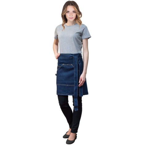 Jeansschürze für Damen 80x49 cm