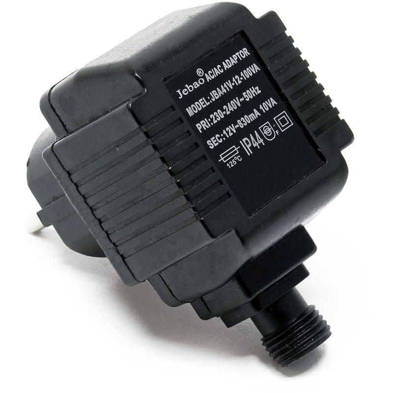 

Jebao JBA41V-12-100VA Netzteil 2 polig IP44 12 Volt 830 mA 10 VA AC/AC Adapter