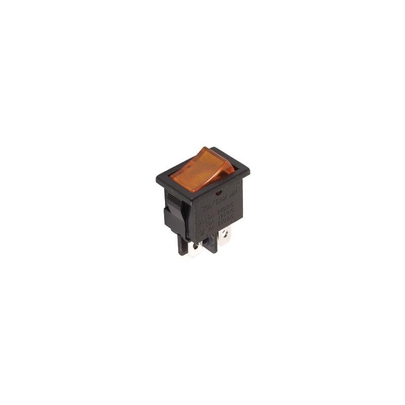 

Jec R1944C/A Interruptor De Potencia A Bascule 3A-250V Dpst On-Off Con Temoin Neon Orange