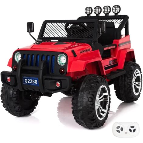 Jeep 4x4 Elektrofahrzeug für Kinder 12V - Rot