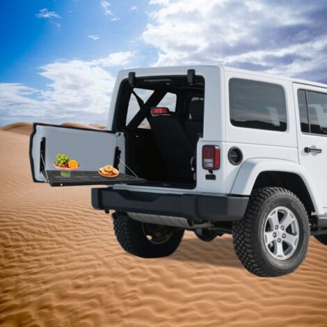 Jeep Wrangler JK Metal Tailgate Folding Table 60 x 31 cm