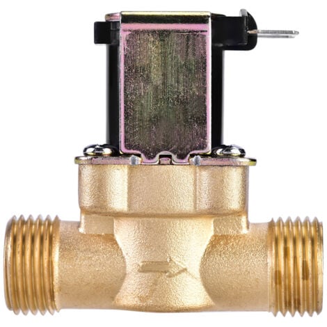 ROSVOLA Jeffergarden 1/2" AC 220V normalerweise geschlossenes elektrisches Magnetventil aus Messing aus Messing zur Wassersteuerung