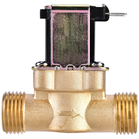 Jeffergarden 1/2" électrovanne électrique en laiton normalement fermée AC 220V pour le contrôle de l'eau