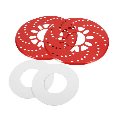 Jeffergarden 1 jeu de caches décoratifs pour disques de frein en aluminium, 26 cm, rouge, pour automobile