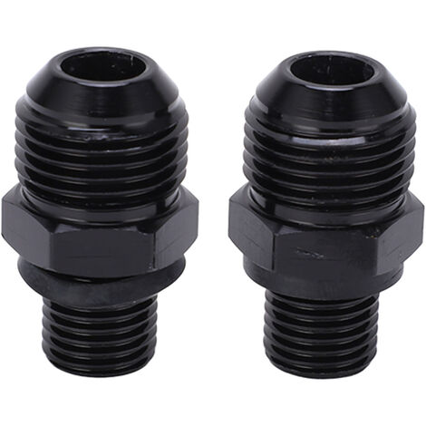 Jeffergarden 1 paire 8ANx1/4NPS adaptateur de refroidisseur d'huile de Transmission en alliage d'aluminium remplacement pour GM Turbo 350 400 4L60E 200RShort