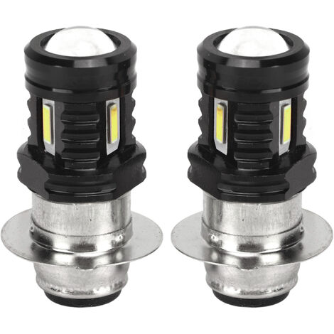 Jeffergarden 1 paire d'ampoules de phare LED 120W, phares de moto à faisceau haut et bas pour moto ATV général UTV faisceau blanc 6000K