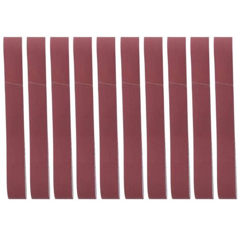 Jeffergarden 10 pièces alumine bande de ponage bande de ponage meulage outil de polissage 740x40mm pour meubles bois grain 240
