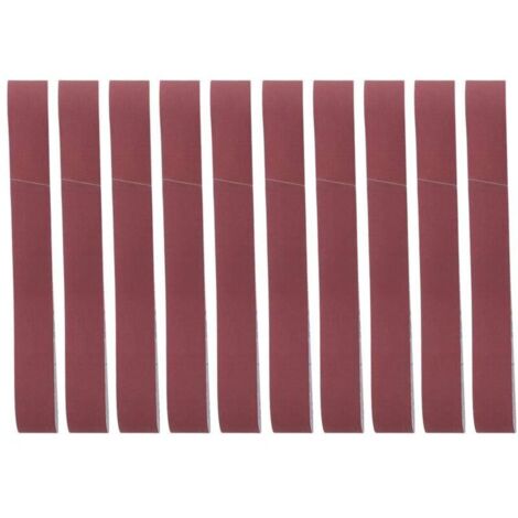 Jeffergarden 10 pièces alumine bande de ponage bande de ponage meulage outil de polissage 740x40mm pour meubles bois grain 240