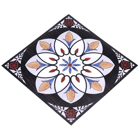 Jeffergarden 10 pièces auto-adhésif PVC carrelage sol Stickers muraux 3D décalcomanie décor à la maison 12 CM  12 CM 5