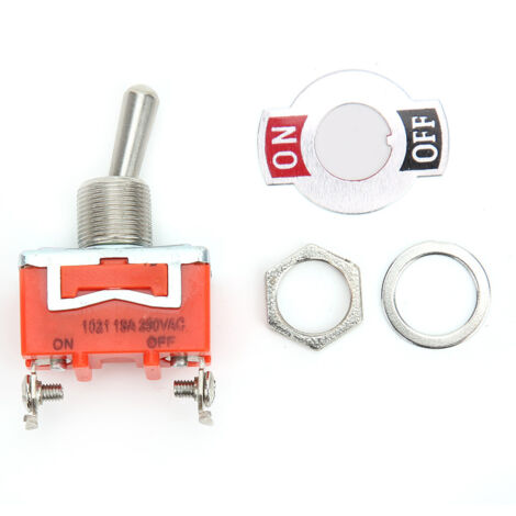 Jeffergarden 10 pièces E TEN1021 AC 250V 15A Mini interrupteur à bascule ON OFF 2 positions 2 broches interrupteur à bascule