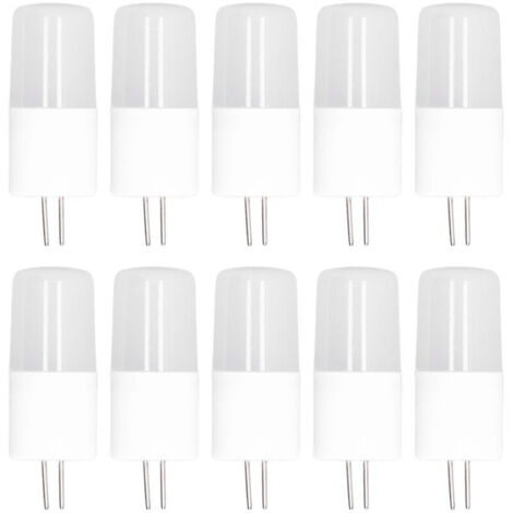 Jeffergarden 10 pièces G4 ampoule lumière LED blanche chaude plafonnier ampoule AC12V applique ampoule pour salon bureau