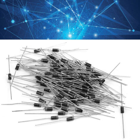 Jeffergarden 100 diodes redresseuses haute tension 1N4007 1000V 1A (électroniques)