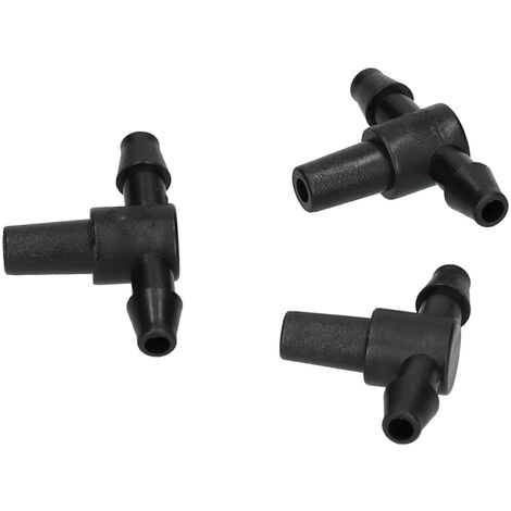 Jeffergarden 100 pièces 4/7 connecteur de tuyau raccords en T pour système d'arrosage goutte à goutte de jardin