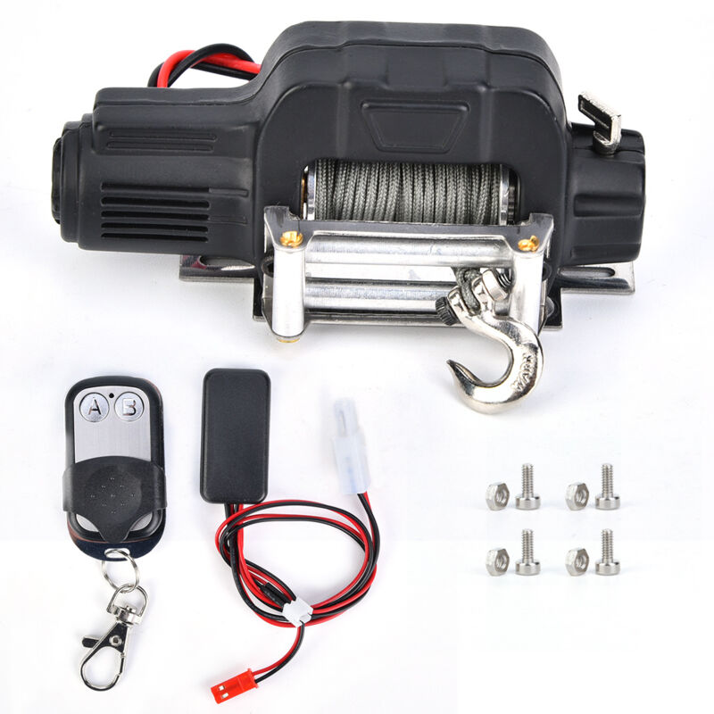 Image of Jeffergarden 1/10 RC Crawler Car Winch Fernbedienungsempfänger für SCX10 D90 D110 TF2 TRX4Black