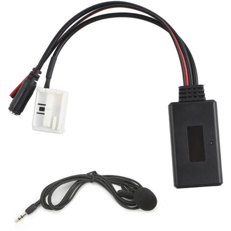 vhbw Câble adaptateur auxiliaire Auto Radio AUX Mini ISO vert pour
