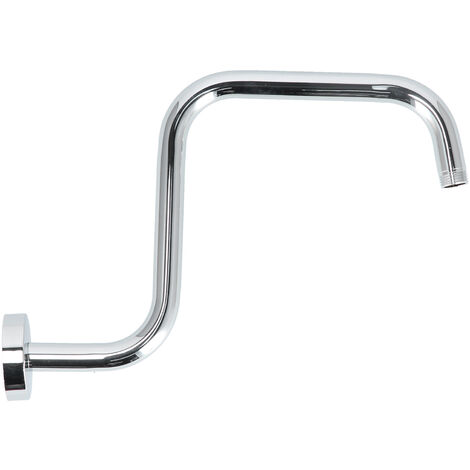 Jeffergarden 13in S Forme Bras De Douche Américain En Acier Inoxydable Pommeau De Douche Riser Extension Support Salle De Bains AccessoireGalvanisation