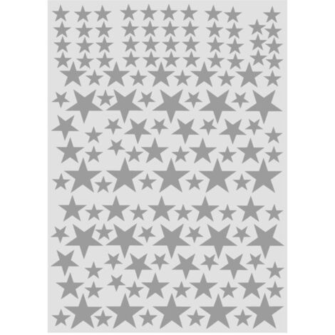 Jeffergarden 150 pièces amovible bricolage autocollant mural PVC vinyle Art décalcomanie salon décoration de la maison gris