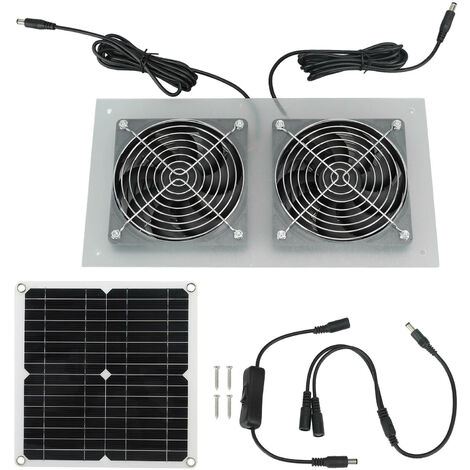 Ventilateur d'extraction, panneau solaire monocristallin, IP65 étanche 6V  10W USB charge pour serre solaire ventilateur alime 45398 - Cdiscount  Bricolage