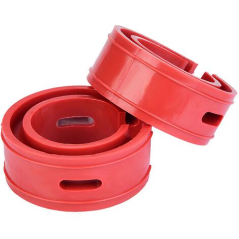 Jeffergarden 2 amortisseurs de voiture rouges, ressorts de butée, coussins de pare-chocs, type D