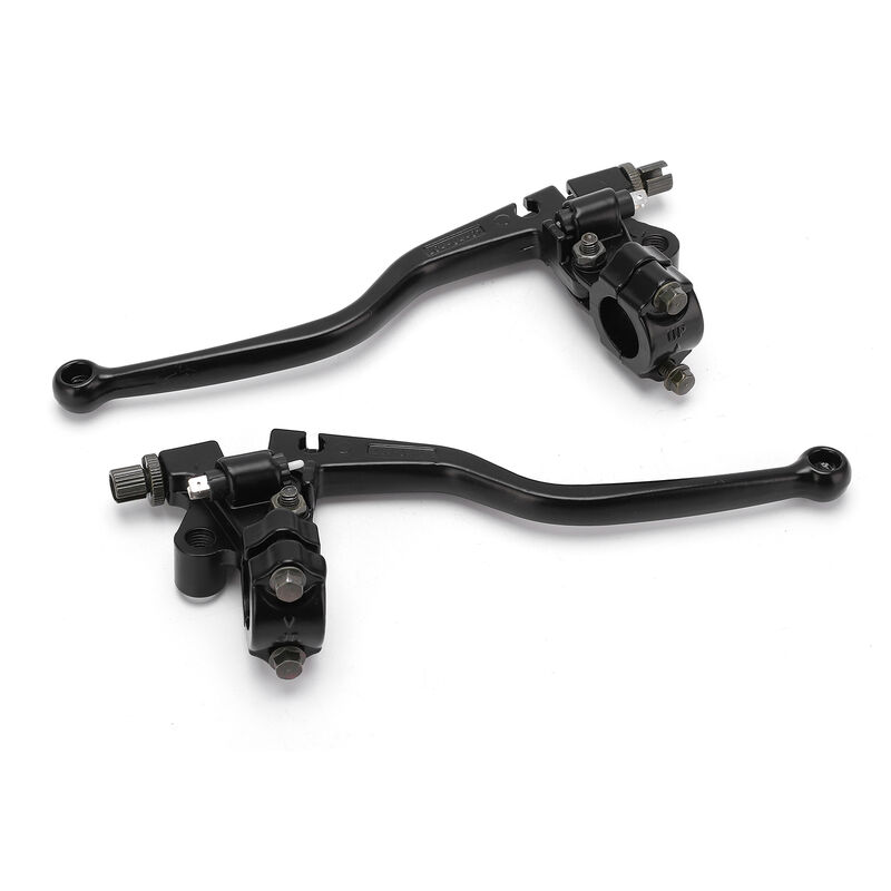 Jeffergarden - 2 pièces 22mm moto guidon frein embrayage levier en alliage d'aluminium remplacement pour cg 125