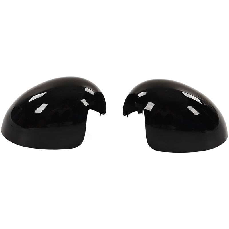 Jeffergarden - 2 pièces couvercle de rétroviseur de porte gauche droite noir brillant remplacement pour Cooper R55 R56 R57 R58 R59 R60 R61