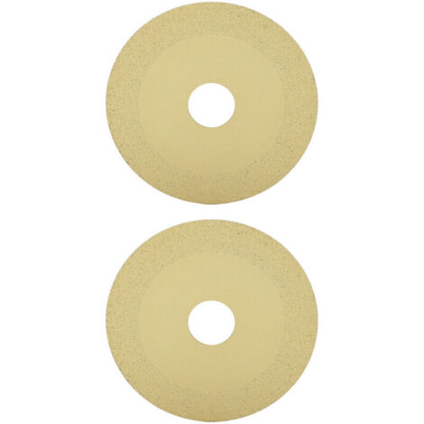 Jeffergarden 2 pièces disque de coupe en verre 22mm ID 100mm OD 15mm largeur de sable 1mm d'épaisseur lame de scie diamant pour carrelage cristal bouteille de vin Champagne or