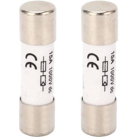 Jeffergarden 2 pièces fusible solaire PV 20kA capacité de rupture Protection contre les courts-circuits fusible photovoltaïque 1000VDC 15A