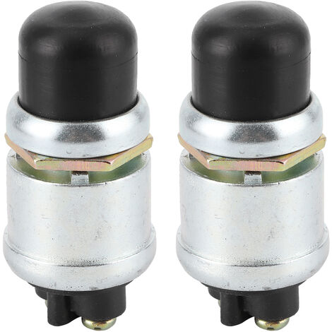 Jeffergarden 2 pièces klaxon moteur interrupteur de démarrage SPST bouton poussoir démarreur étanche 50A 12V pour voiture bateau