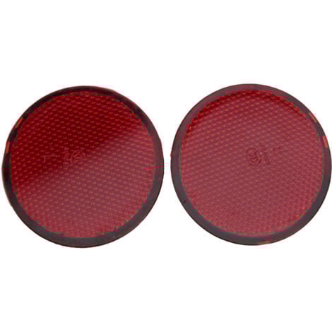 Jeffergarden Reflector de parachoques trasero redondo rojo, modificación automática, apto para Nissan QASHQAI 2007-2015, 2 uds.