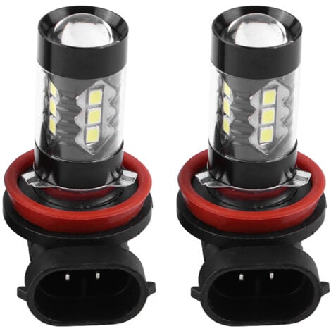 Jeffergarden 2 Stück H11 H8 12V-24V 80W Auto Hochleistungs-helle LED-Nebel-Tageslichtbirnen