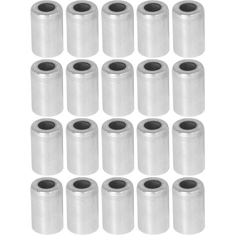 Jeffergarden 20 pièces tuyau de climatisation couvercle en aluminium forte résistance couvercle de joint de climatisation pour voiture 6/8in