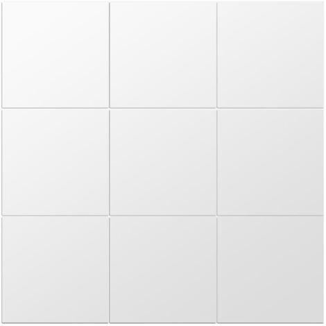 Jeffergarden 25 pièces bricolage carré miroir Stickers muraux 15cm carreaux auto-adhésifs 3D miroir décor pour bricolage Acryli