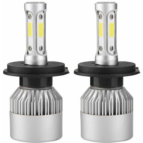 Jeffergarden 2pcs H4 LED 36W 8000LM Phare Voiture Salut / Lo Faisceau Auto Ampoules 6000K (Blanc)