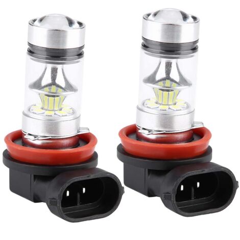 Ampoules H8 Led, 100w 12000lm 6000k Blanc 300% De Luminosit, H8 Led Voiture Anti  Erreur Canbus, 1:1 Mini Taille Non Polarit Pour Remplacement De Phare