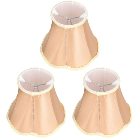 Jeffergarden 3 pièces abat-jour en tissu moderne E14 lampe murale à clipser bougie lustre abat-jour pour lampe de Table