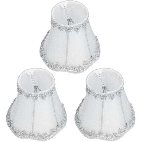 Jeffergarden 3 pièces abat-jour moderne E14 bougie lustre abat-jour Clip sur Installation décoration intérieure