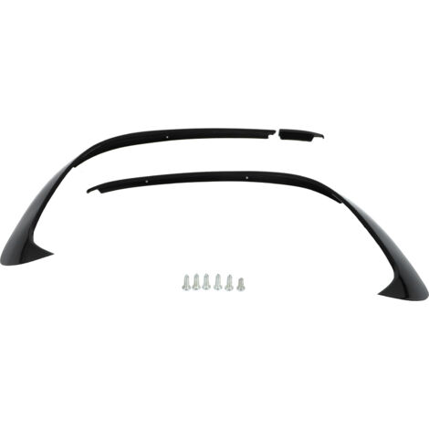 Jeffergarden 3 piezas de repuesto de moldura divisora ​​de alerón de parachoques delantero negro brillante para Mercedes‑Benz Clase A W176 AMG‑Line A45 2015-2018