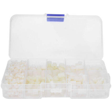 Jeffergarden 300 vis à entretoise en nylon F M M3 pour usages multiples (blanc)