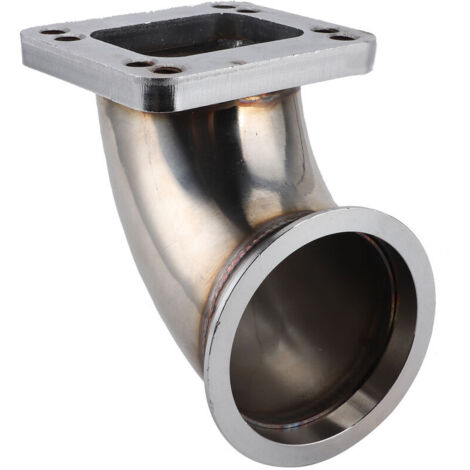 Jeffergarden 3.0in VBand to T3 Turbo Flange 90° Bend Adapter Bride Usinage CNC pour 304 Turbocompresseur