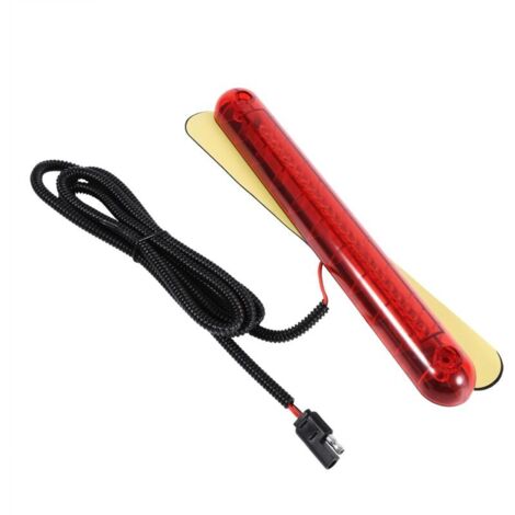 Jeffergarden 3ème Feu Stop LED Universel 24 LED Rouge Haute Montage Pour Voiture - ‌12V Lumière Arrière‌