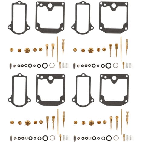 Jeffergarden 4-teiliges Motorrad-Vergaser-Reparaturset, Carb-Rebuild-Überholungsset für KZ650B Z650 KZ650C Custom KZ650D SR KZ650