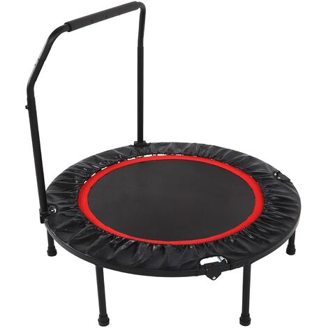 Jeffergarden 40in Adultes Pliants Trampoline Double Réglable Mousse Accoudoirs Fitness Rebounder
