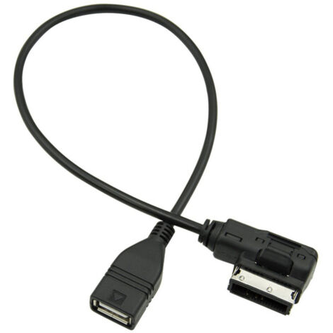 Jeffergarden 4F0051510G, Câble d'interface audio noir, adaptateur musical à large application pour MMI 3e génération